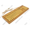 Клавиатура Kreolz KS77U Wooden <USB> 104КЛ, корпус  из бамбука