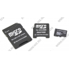 Silicon Power <SP004GBSTH004V30> microSDHC Memory Card 4Gb Class4 + microSD-->SD + microSD-->miniSD Adapters