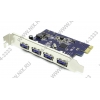 Controller PCI-Ex1, USB3.0,  4 port-ext