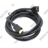 VCOM Кабель HDMI to HDMI (19M -19M) 3м Г-образный коннектор
