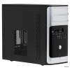 Корпус Winsis WN-30, mATX, 400Вт, черно-серебр., с картридером, USB 2.0, 8см вент-р