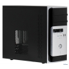 Корпус Winsis WN-30, mATX, 400Вт, серебр-черный, с картридером, USB 2.0, 8см вент-р