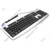 Клавиатура Genius KB-110X Silver <PS/2>  104КЛ, влагозащита (13100710105)