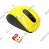 A4-Tech V-Track Wireless Mouse <G7-630N-3 Yellow> (RTL) USB 3btn+Roll,беспроводная, уменьшенная