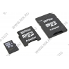 Silicon Power <SP032GBSTH004V30> MicroSDHC Memory Card 32Gb Class4 + microSD-->SD + microSD-->miniSD Adapters