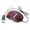 A4Tech V-Track Mouse <N-350-2 Black+Red> (RTL)  USB 3btn+Roll, уменьшенная