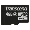 Флеш карта microSDHC 4Gb Class4 Transcend TS4GUSDC4 w/o adapter