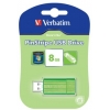 Флеш Диск Verbatim 8Gb PinStripe 47396 USB2.0 салатовый (мин.кол.10)