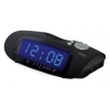 Радиобудильник Supra SA-16FM черный LCD подсв:синяя часы:цифровые AM/FM
