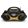 Аудиомагнитола Soundmax SM-2408 черный с желтым