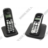 Р/телефон Siemens Gigaset AS300 DUO <Black>(2 трубки с ЖК диспл.,База,Заряд. устр-во)стандарт-DECT, РО, ГТ