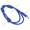 Кабель USB3.0 соединительный USB A-microB Flextron "CU3-AMUB-1.0-01-P1", медь 28+24AWG, позолоченные контакты, с ферритовыми кольцами (1.0м) (oem)