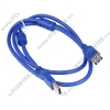 Удлинитель USB3.0 Flextron "CU3-AFAM-1.0-01-P1", медь 28+24AWG, позолоченные контакты, с ферритовыми кольцами (1.0м) (oem)