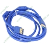 Удлинитель USB3.0 Flextron "CU3-AFAM-2.0-01-P1", медь 28+24AWG, позолоченные контакты (2.0м) (oem)