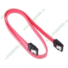 Кабель SATA Flextron "CS2-60-01L-P1", медь 26AWG, с защелкой (0.6м) (oem)