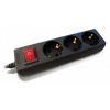 Сетевой удлинитель PC Pet AP02001K-3-BK 3м (3 розетки) черный