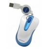 Мышь A4 V-Track Padless N-60F белый/голубой оптическая (1000dpi) USB2.0 для ноутбука (3but) (N-60F-4)