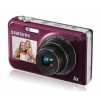 PhotoCamera Samsung PL170 violet 16.1Mpix Zoom5 3" 720p 27 microSDHC CCD 1x2.3 IS opt+el 5minF 0fr/s 30fr/s BP-70A  (EC-PL170ZFPLRU)