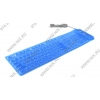 Клавиатура Gembird KB-109FEL1-BL  <USB&PS/2> 109КЛ, силиконовая, подсветка клавиш