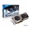 Видеокарта 1280Mb <PCI-E> MSI N570GTX TWIN FROZR III PE/OC с CUDA <GFN570, GDDR5, 320 bit, HDCP, 2*DVI, mini HDMI, Retail> (912-V265-097)