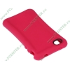 Чехол BUILT "Silicone Soft Case A-PH4S-RSB" для iPhone 4, Raspberry 