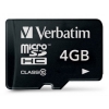 Флэш карта micro SDHC 4Gb class10 Verbatim (044011-61)