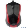Мышь A4-Tech N-400-2 USB (BLACK+RED)