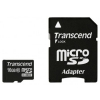Флеш карта microSDHC 16Gb Class10 Transcend TS16GUSDHC10 + adapter