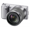 PhotoCamera Sony Alpha NEX-5NK kit silver 16.1Mpix 18-55 3" 1080p SDXC CMOS 1x0 24minF rotLCD 7fr/s RAW 0fr/s HDMI Ком-т с объективомNP-FW50  (NEX5NKS.CEE2)