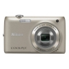 PhotoCamera Nikon CoolPix S4150 silver 14Mpix Zoom5x 3" 720p 20Mb SDHC IS el EN-EL19  (VNA120E1)