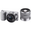 PhotoCamera Sony Alpha NEX-5ND kit silver 16.1Mpix 16/2,8 / 18-55 3" 1080p SDXC CMOS 1x0 24minF rotLCD 7fr/s RAW 0fr/s HDMI Ком-т с объективамиNP-FW50  (NEX5NDS.CEE2)