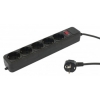 Сетевой фильтр PC Pet AP01006-1.8-BK 1.8м (5 розеток) черный (пакет ПЭ) (мин.кол.6)