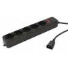 Сетевой фильтр PC Pet AP01006-E-BK 1.8м (5 розеток) черный (пакет ПЭ) (мин.кол.6)