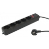 Сетевой фильтр PC Pet AP01006-3-BK 3м (5 розеток) черный (пакет ПЭ) (мин.кол.6)