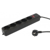 Сетевой фильтр PC Pet AP01006-5-BK 5м (5 розеток) черный (пакет ПЭ) (мин.кол.6)