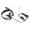 Наушники с микрофоном VCOM VHP5100 <White> (шнур 1.95м,  с  регулятором  громкости)