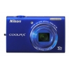 PhotoCamera Nikon CoolPix S6200 blue 16Mpix Zoom10x 2.7" 74Mb SD Li-Ion  (VMA863E1)
