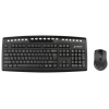 Комплект клавиатура + мышь A4 9100F (GR-24+G9-730FX) No any Lag GlRun Wir V-Track Desktop USB Gl Bk