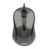Мышь A4 V-Track Padless N-360-1 серый оптическая (1000dpi) USB (2but)
