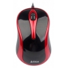 Мышь A4 V-Track Padless N-360-2 красный/черный оптическая (1000dpi) USB (2but)