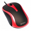Мышь A4 Q3-350-6 2X Rate Series Glass Run USB Black + Red