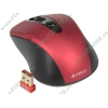 "Мышь" A4Tech "V-Track G9-370FX-3" оптич., беспров., 4кн.+скр., красно-черный (USB) (ret)
