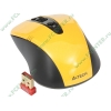 "Мышь" A4Tech "V-Track G9-370FX-2" оптич., беспров., 4кн.+скр., желто-черный (USB) (ret)