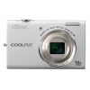 PhotoCamera Nikon CoolPix S6200 white 16Mpix Zoom10x 2.7" 74Mb SD Li-Ion  (VMA865E1)