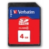 Флеш карта SDHC 4Gb class4 Verbatim (044016-155)