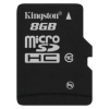 Флеш карта microSDHC 8Gb Class10 Kingston no adaper (SDC10/8GBSP) (мин.кол.25)