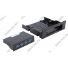 AgeStar <3UHC Black> USB3.0 4-port Front Panel (крепление на лицевую  панель корпуса)