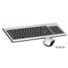 Клавиатура+мышь  A4Tech W 7500N, USB (Черная), 2.4G наноприемник, алюмин.покрытие