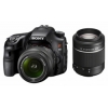 PhotoCamera Sony Alpha SLT-A65VY kit black 24,3Mpix 18-55 / 55-200 3" 1080p SDHC turLCD Набор с объективамиGPS NP-FM500H  (SLTA65VY.CEE2)