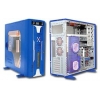 MIDITOWER THERMALTAKE <V1360DE> BLUE+SILVER WINDOW XASER III V1000 ATX 360W (для P4)
